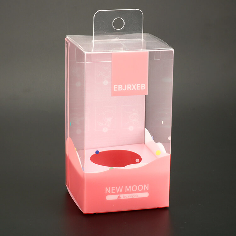 Hanging cosmetic pet plastic box